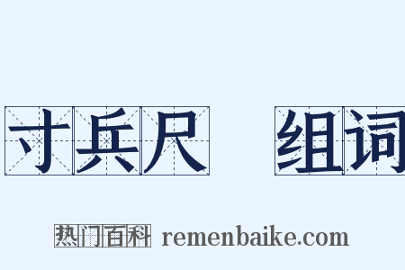寸兵尺鐵组词是什么意思的图片